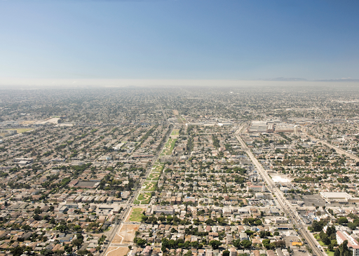 skyview of town