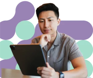 man with laptop